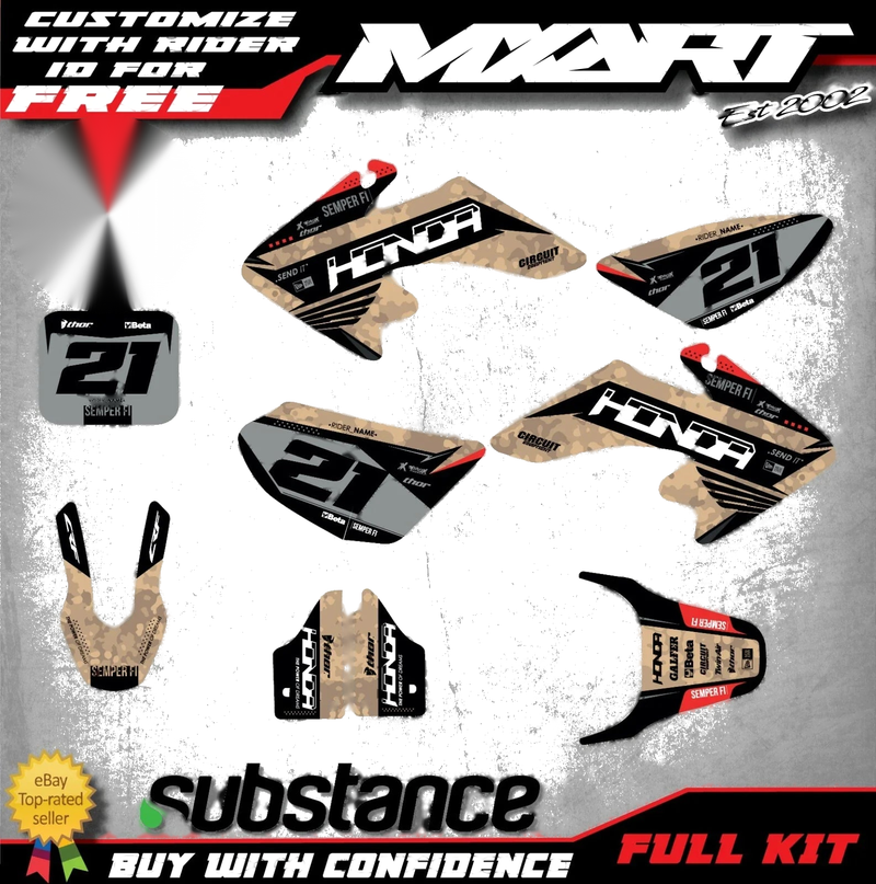 Honda CRF 50 TERRA STYLE Graphics Decal Kit (All Years)