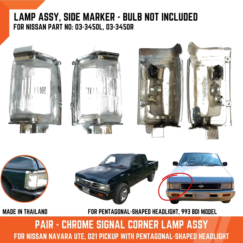Nissan Navara D21 Front Corner Turn Signal Lamp Light (1988-1996)