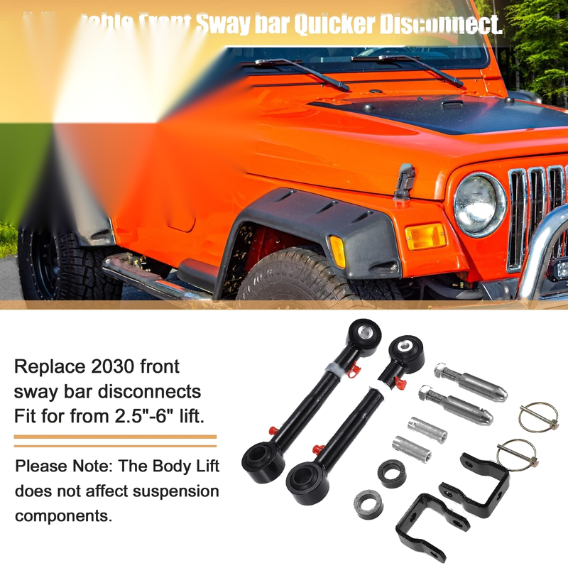 Jeep Wrangler 2.5"-6" Sway Bar Quick Disconnect End Links (1997-2006)