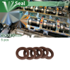 Make Model Oil Seal / 22x32x7mm 5 Pcs / FKM Rubber High Pressure Brown