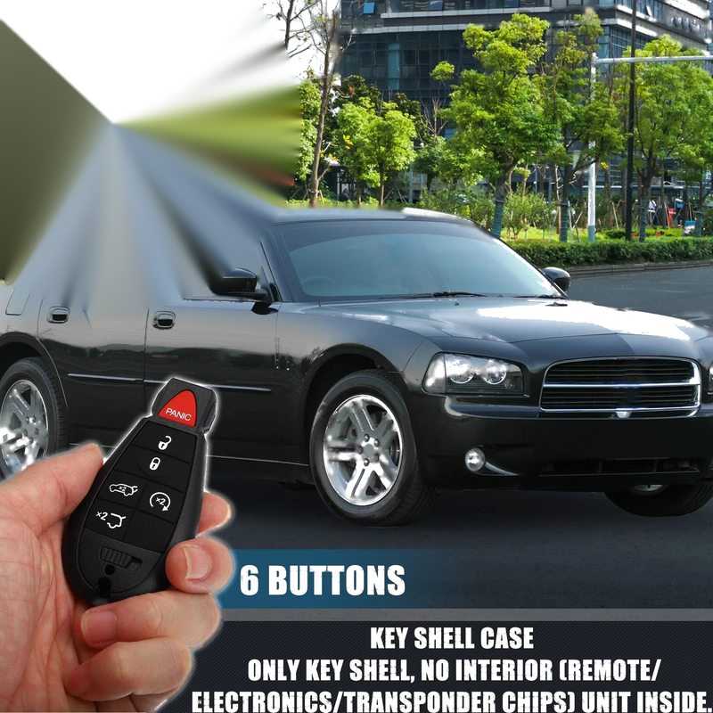 Dodge Blade No Chip Button Keyless Entry Remote Shell Cover