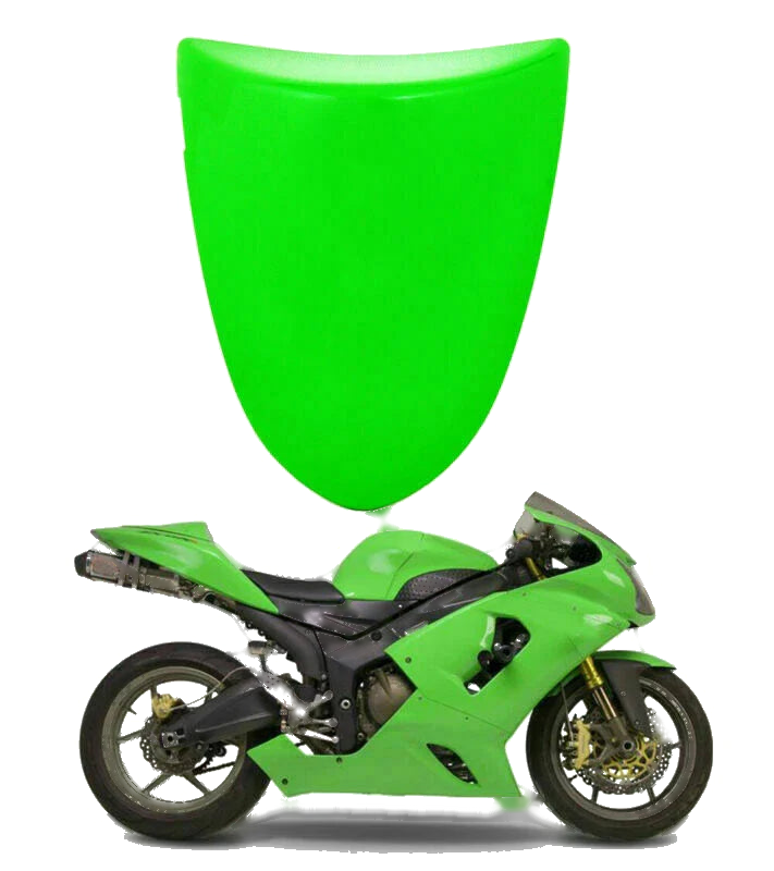 Kawasaki ZX6R (2005-2006) Green Pillion Seat Cover