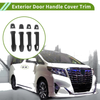 Toyota Alphard Exterior Door Handle Cover Trim Carbon Fiber (2015–2021)