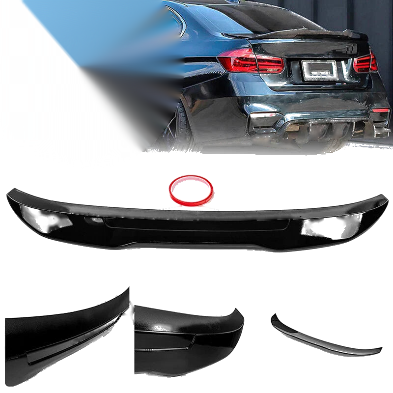 BMW F30 F80 335i 328i Rear Trunk Spoiler Wing Lip PSM Style Black (2012-2018)