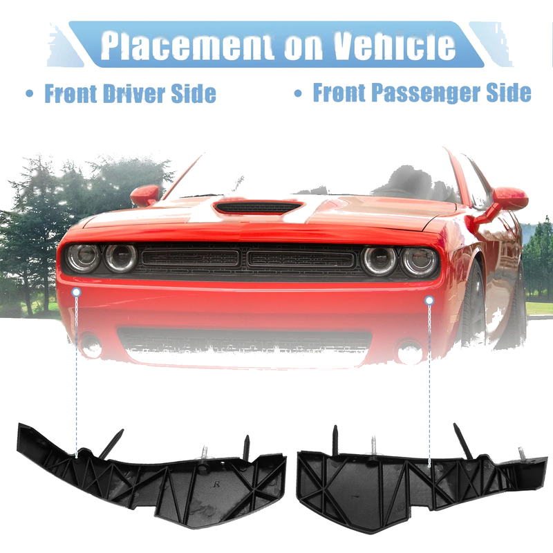 Dodge Challenger Bumper Brackets Cover Kit (2015 - 2021)