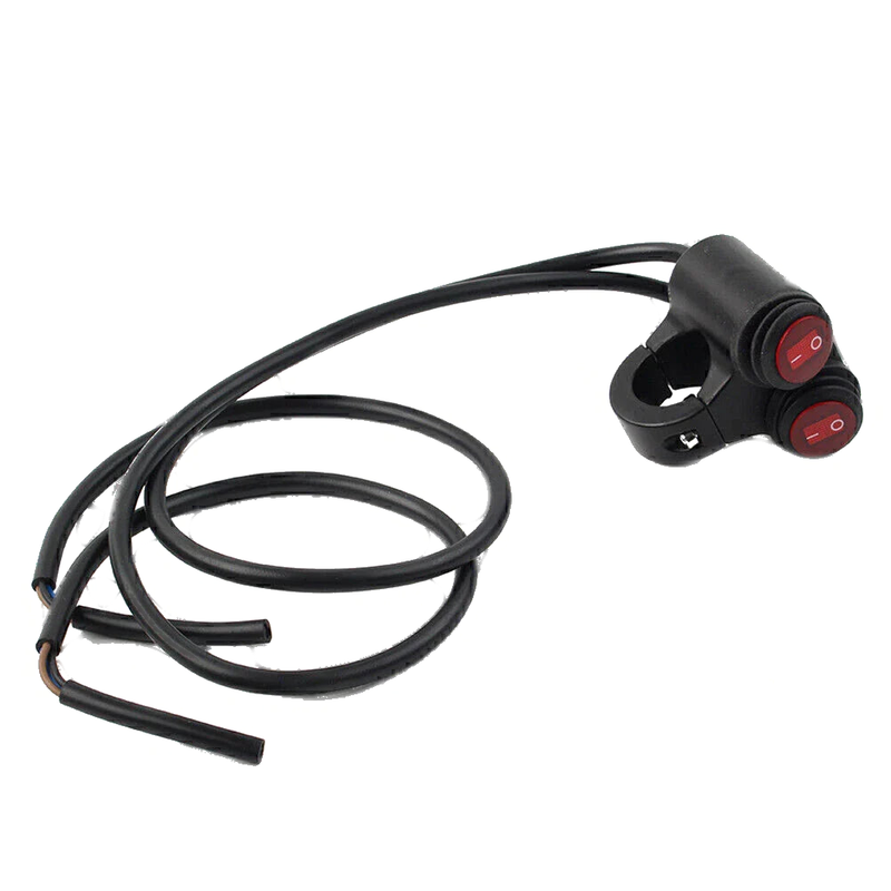 Honda 7/8'' 22mm Motorcycle Handlebar Fog Spot Lights with Red Button Switch