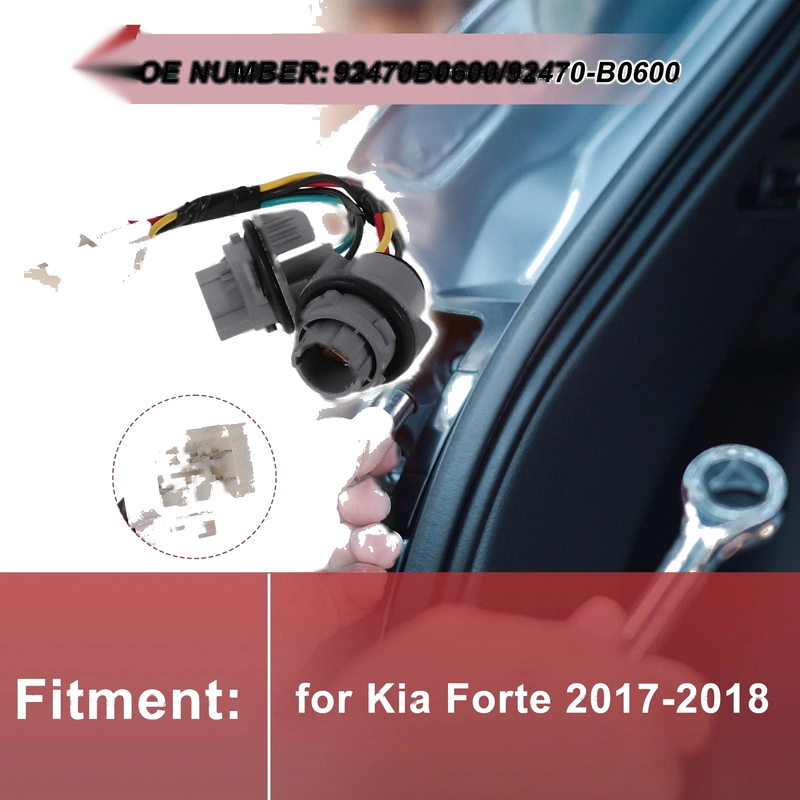 Kia Forte Taillight Socket Wiring Harness (2017-2018)