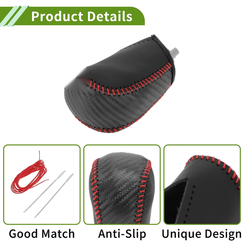 Toyota Camry Black Carbon Fiber Gear Shift Knob Cover (2007-2011)