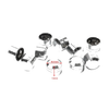 Harley Electra Glide, Road King 9mm-12mm Engine Screw Bolt Cover Caps Black