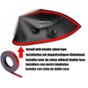 Hyundai Elantra Mirror Cover//Rear Door Mirror Glossy Black (2021–2025)