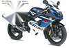 Suzuki GSX-R1000 Aluminium Noir / 4x / Rear Fork Head Seat (2003–2004)
