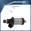 Honda Civic EX 1996-1998 1.6L Black 1 Pc Fuel Injector