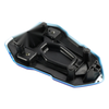 BMW S1000R M1000R (2021-2024) Blue Rear Back Seat Cover