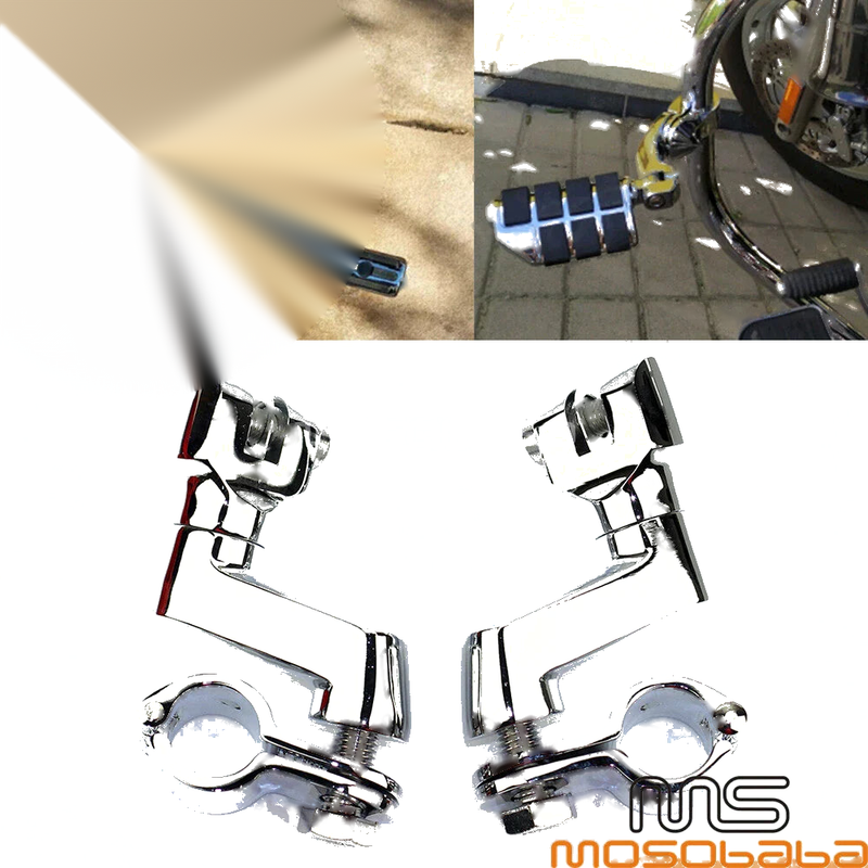 Harley Cafe Racer 1 x Aluminum Engine Guard Foot Peg Clamps
