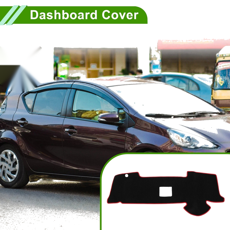 Toyota Aqua MXPK10 MXPK10 / MXPK11 Black Red Dashboard Cover 1 Pc