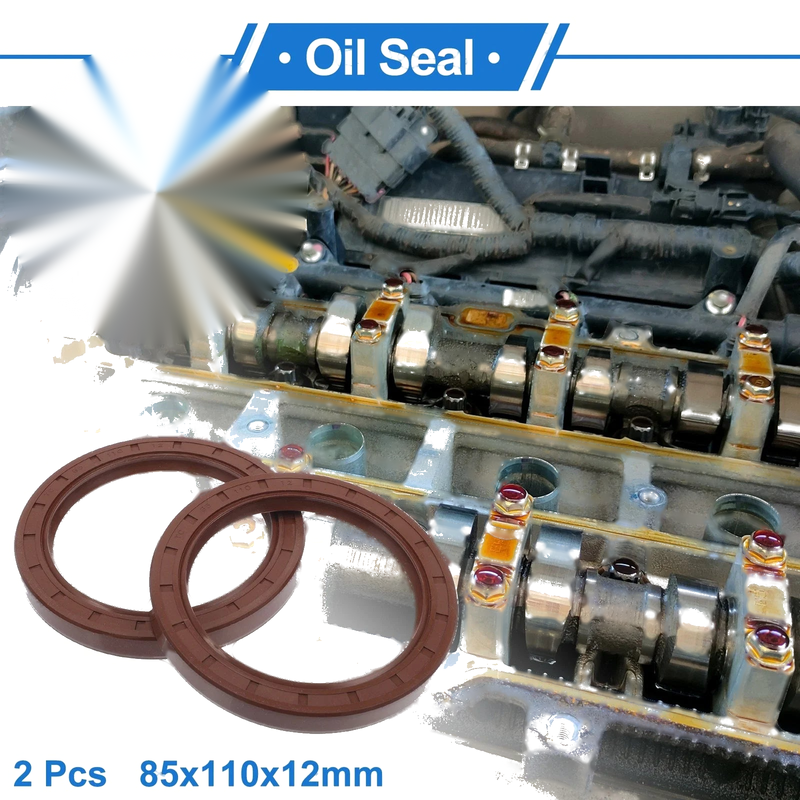 Make Model Oil Seal 85x110x12mm 2 x Seal Ring Rotary Shaft FKM Rubber
