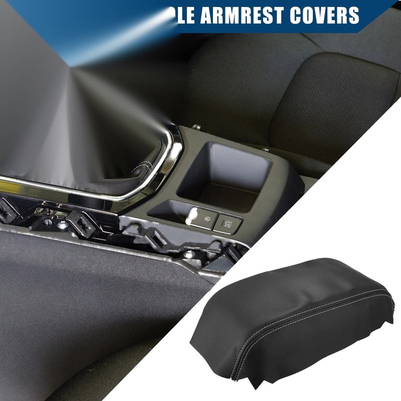 Nissan Pathfinder (2005-2012) Black Gray Center Console Armrest Covers