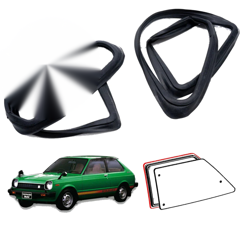 Toyota Starlet 3-Door KP60 KP61 KP62 1978-1984 Quarter Window Weatherstrip Rubber