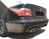 BMW E39 M5 5 Series Left Dual Output Gloss Black Rear Diffuser (1996-2003)