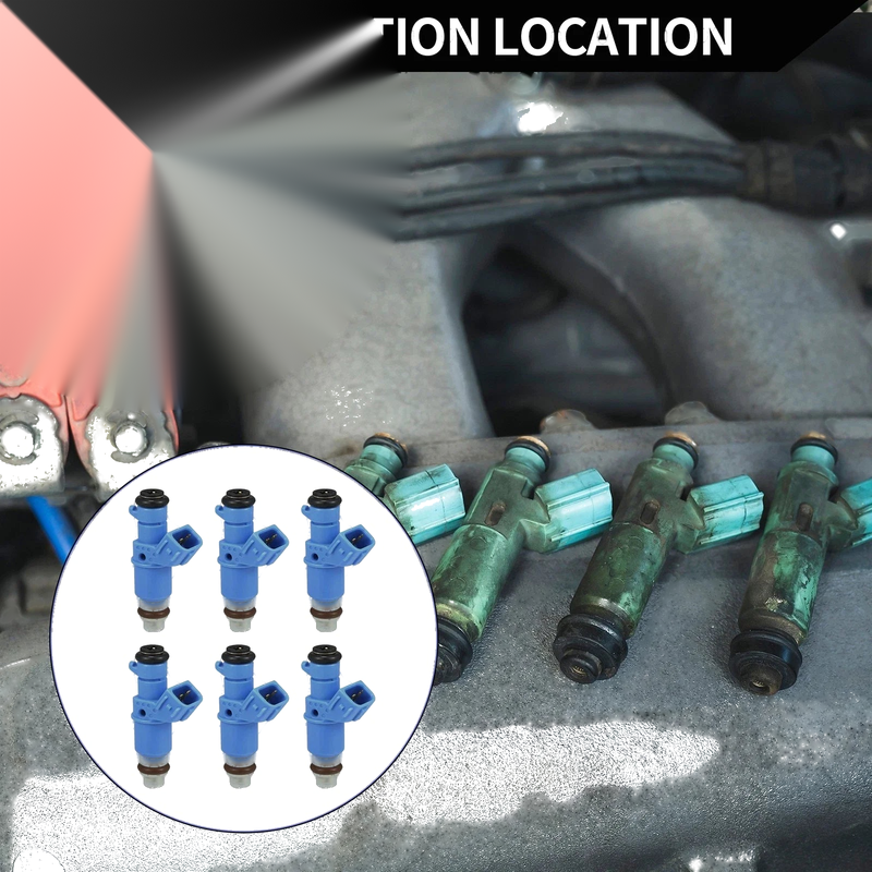 Honda Accord (2003-2007) 3.0L 6 x Blue Fuel Injectors
