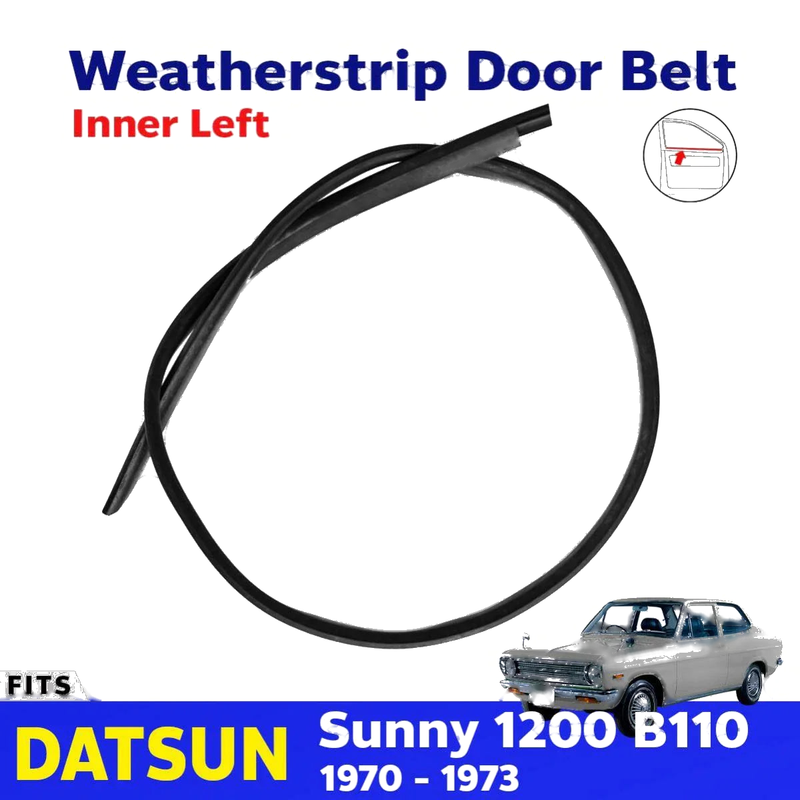 Weatherstrip Door Belt Inner LH Fits Datsun 1200 Sunny B110 Bluebird 510 D06