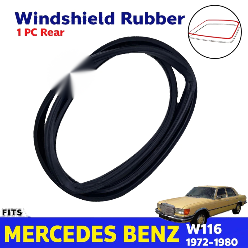 Rear Windshield Rubber Seal Fits MERCEDES BENZ W116 280S 4D Sedan 1972-80 D04