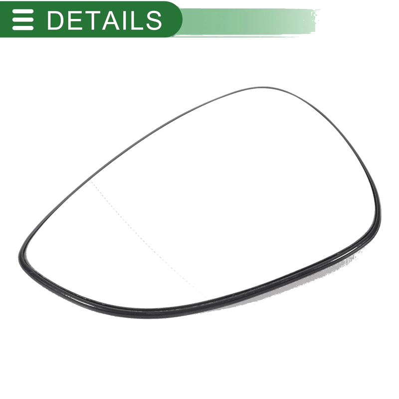 Ford B Max Left Side White Mirror Glass w/ Back Aspherical (2012-2019)