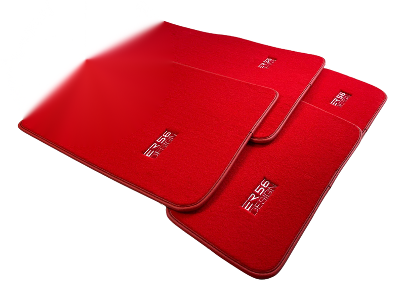BMW 7 Series F01 (2010-2015) - ER56 Design Premium Red Floor Mats