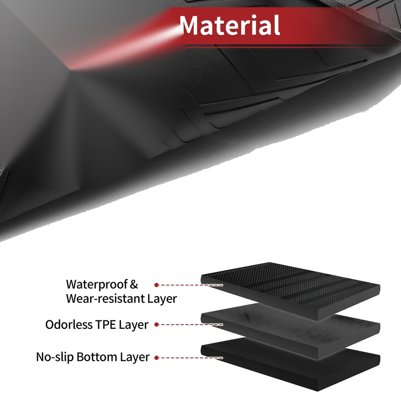 Honda Accord Sedan (2008-2012) Diamond TPE Cargo Liner Rear Trunk Mat