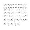 Harley Twin Cam Softail Chrome Engine Topper Screw Bolt Cap Kit (2000-06)