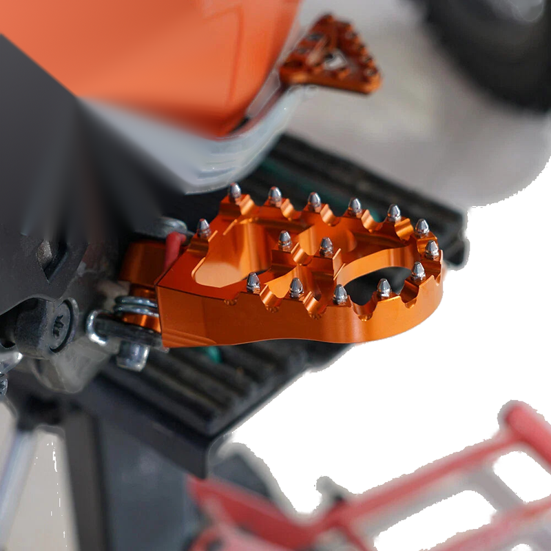 KTM 250 300 XC XCW EXC Footpeg Pins + Wide Foot Pegs (2006-2016)