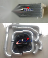 Universal Intercooler 550x230x50mm & 2.25" Aluminium Piping & Black Hose Kit