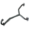 250cc Dinosaur Style Quad ATV Black Alloy Twin Exhaust Pipe Mufflers