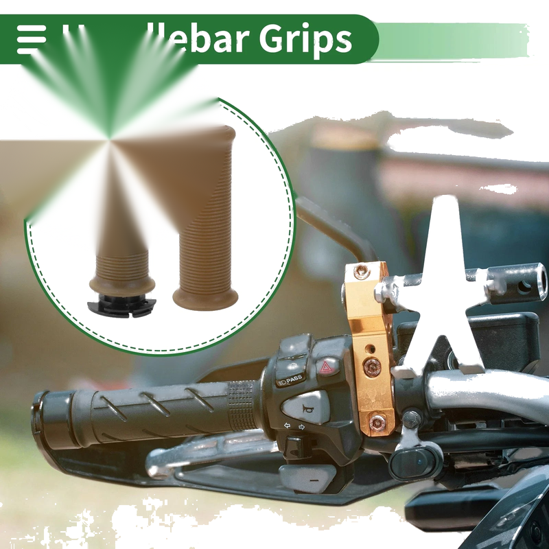 Make Model 7/8" Hand Grips Cover TPU Clear Brown