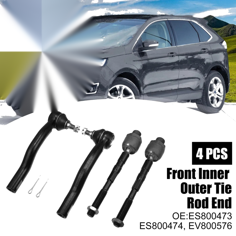 Lincoln MKX, Ford 4 x Front Inner Outer Tie Rod Ends (2007-2015)