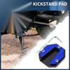 Motorcycle Kickstand Pad 1 Aluminum Alloy Blue