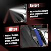 Honda Civic 2006-2011 Black Blue Faux Leather Handbrake Cover