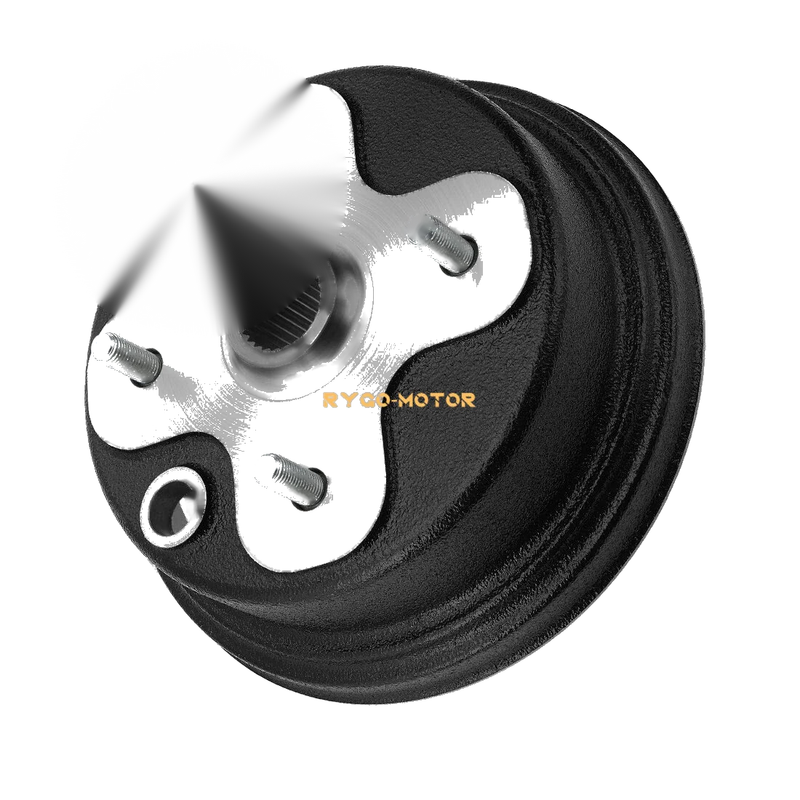 Yamaha Big Bear 350 YFM350 2 x Front Brake Drum & Dust Seal (1989–1998)