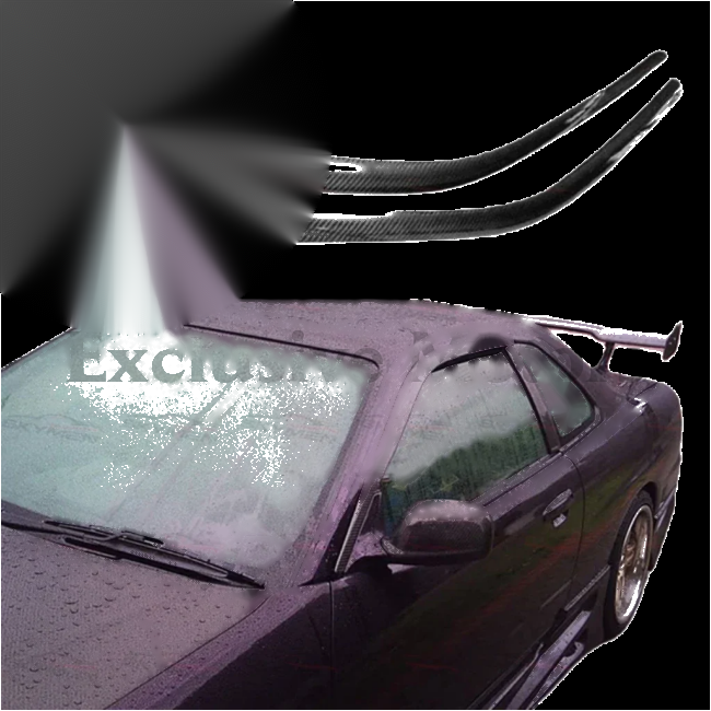 Nissan Skyline R34 GTT / GTR Carbon Wind Deflector /Monsoons