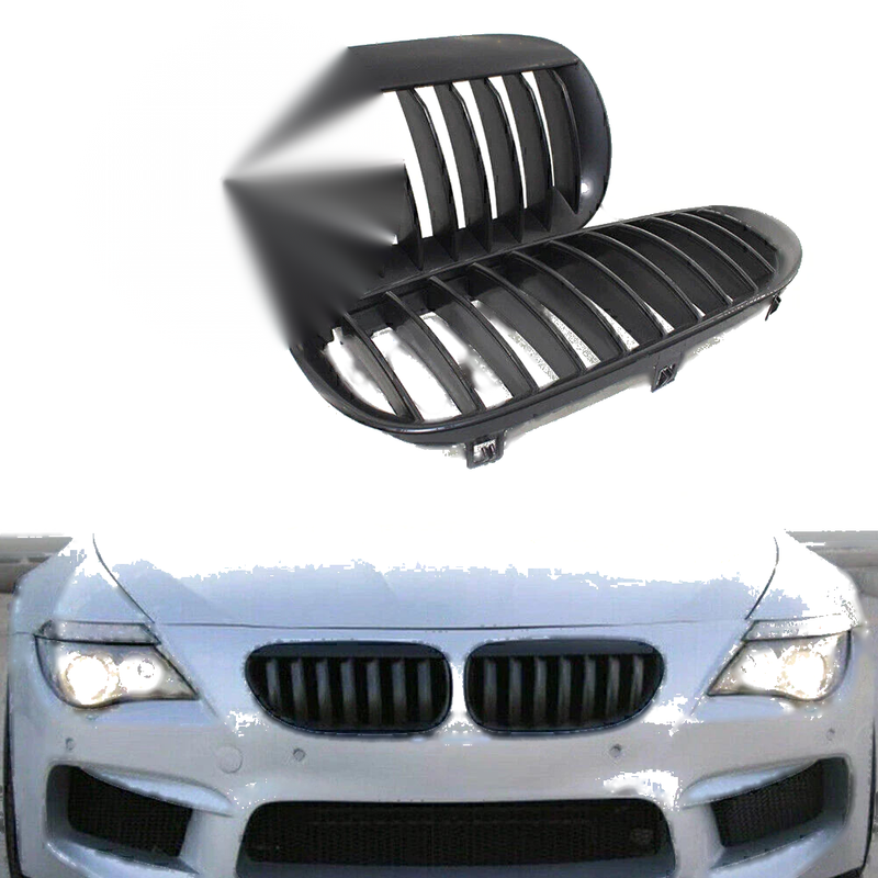 BMW E63 M6 Coupe, E64 M6 Cabrio Front Bumper Upper Mesh Grille (2006-2010)