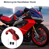 Motorcycle Finger Shape 1 Set Aluminum Alloy Motorcycle Hanging Hook 68mm Red Black