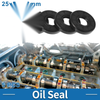 Oil Seal 25x58x10mm Rotary Shaft Seal Nitrile Rubber Black 5 Pcs