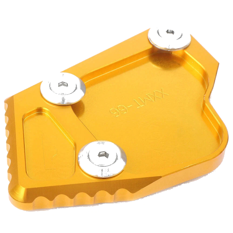 BMW K1600GT / 1600GTL Kickstand Side Stand Enlarger Foot Plate Gold (2011-2015)