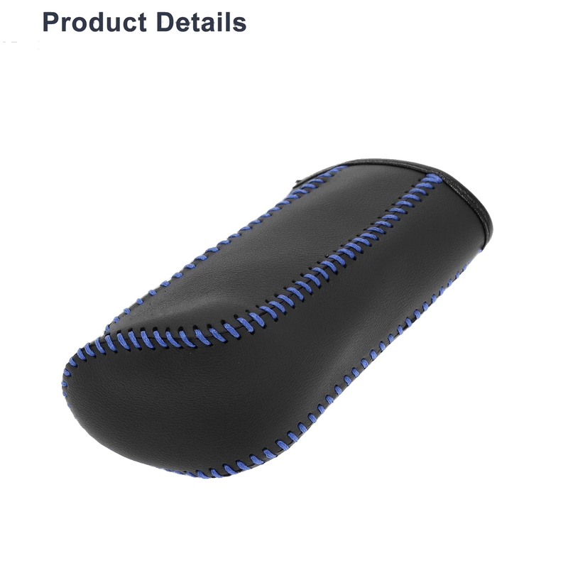 Nissan Tiida Gear Shift Knob Cover 2004-2012 Black Blue Faux Leather