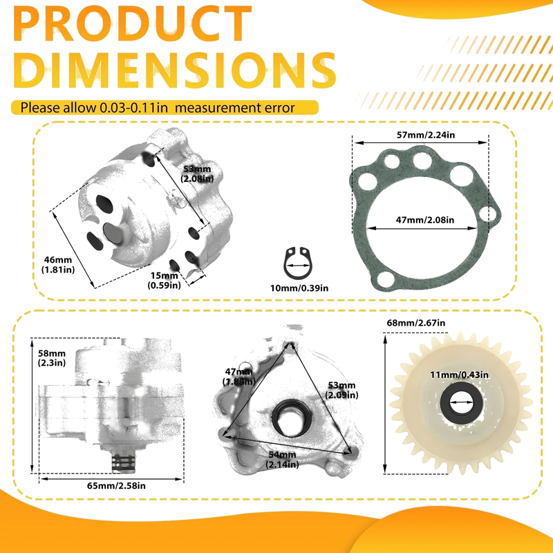 Yamaha Raptor 660R / 700 Oil Pump & Drive Gasket Kit