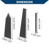 Acura TL (2004 - 2008) Carbon Black 6 x Door Pillar Window Trim
