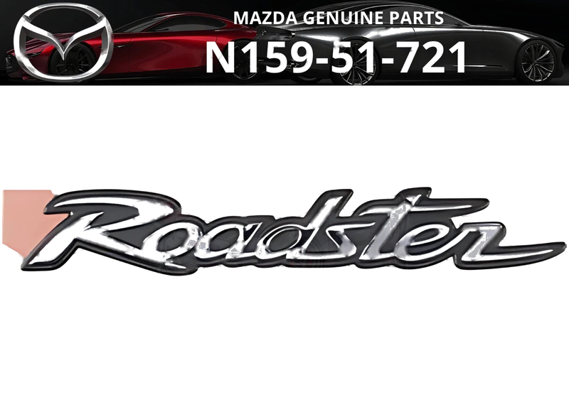 Mazda Miata MX-5 NA NB ND Rear Chrome Emblem Badge