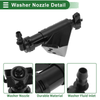 Hyundai Santa Fe Front Passenger Side Headlight Washer Nozzle (2013-2018)