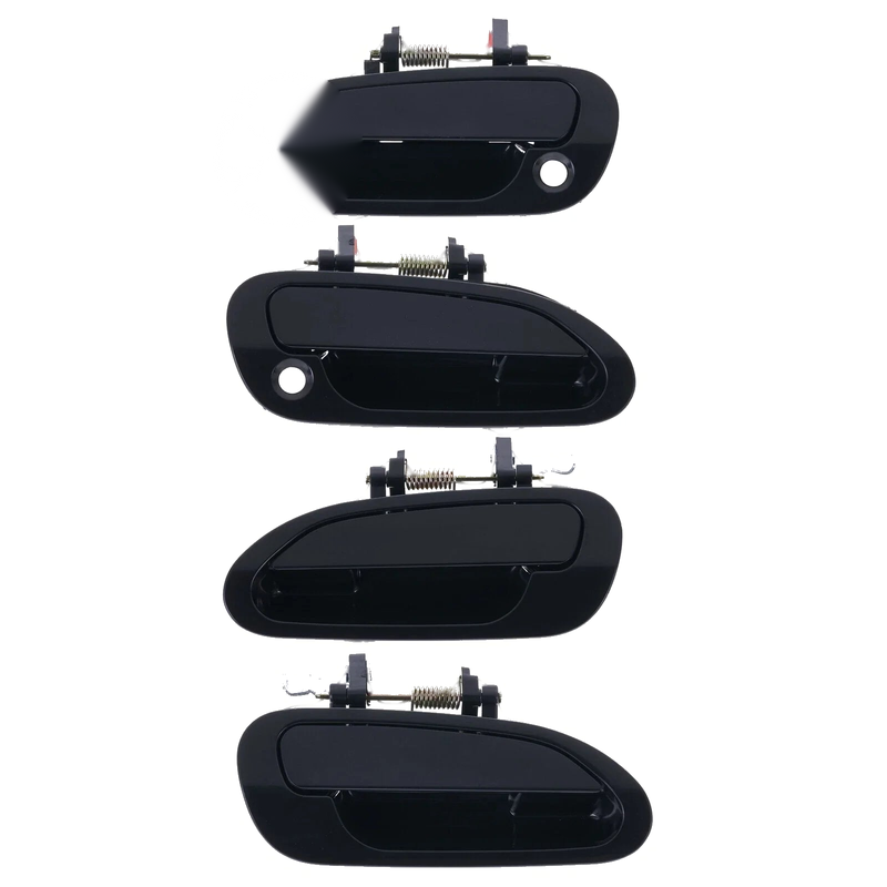 Honda Accord 1998-2003 Black Front Rear LH RH Door Handle Outer Set of 4