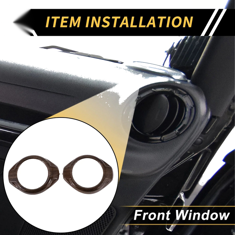 Jeep Wrangler JK JKU A Pillar Speaker Ring Cover Trim (2007-2018)